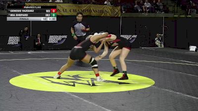 117 lbs Final - Genesis Vazquez, Washington State (W) vs Mia Shepard, UNLV (W)