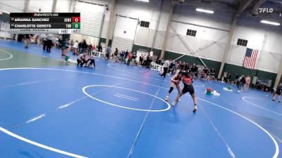 111-122 lbs Cons. Round 3 - Arianna Sanchez, Golden Eagle Wrestling Club vs Charlotte Gerdts, The Best Wrestler