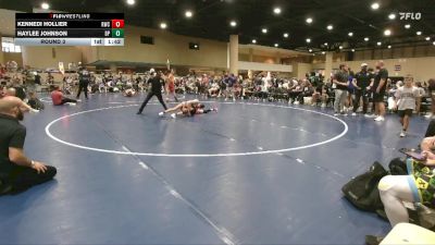 85+92 Round 3 - Kennedi Hollier, Rayne Wrestling Club vs Haylee Johnson, BRAWL PINK