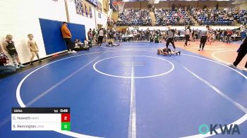 55 lbs Semifinal - Cain Howeth, Barnsdall Youth Wrestling vs Samuel Remington, Jenks Trojan Wrestling Club