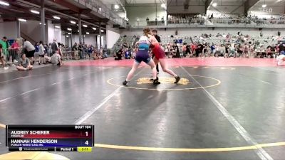 120 lbs Round 1 - Audrey Scherer, Missouri vs Hannah Henderson, Purler Wrestling Inc