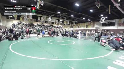 58 lbs Semifinal - Nathaniel Vasquez, MTC - MANTANONA TRAINING CENTE vs Jace Villamil, Poway Elite