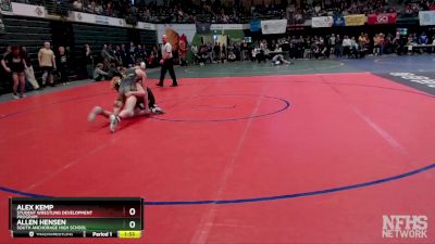 171 lbs Champ. Round 1 - Allen Hensen, South Anchorage High School vs Alex Kemp, Student Wrestling Development Program