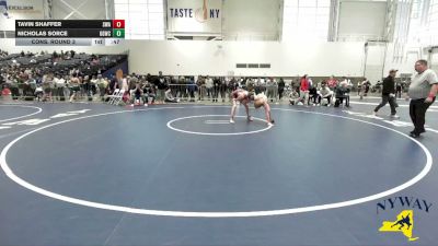 126 lbs Cons. Round 3 - Tavin Shaffer, Superior Wrestling Academy vs Nicholas Sorce, Glen Grapplers Wrestling Club