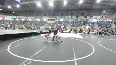 64 lbs Quarterfinal - Avah Whiteside, Del Norte Wrestling vs Isabella Garcia, Duran Elite