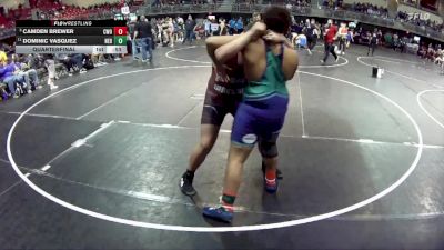 220 lbs Quarterfinal - Camden Brewer, CWO vs Dominic Vasquez, Nebraska