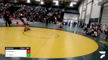 175 lbs Quarterfinal - Cesar Cano, Bryan Youth Wrestling vs Samuel Meisner, Wray Wrestling Club