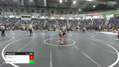 100 lbs Round Of 32 - Xander Gore, West Grand MS vs Nester Pino, Adams City WC