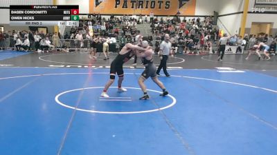 157Gold lbs Rr Rnd 2 - Dagen Condomitti, Rutgers vs Owen Hicks, Army West Point