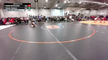 120 lbs Cons. Round 5 - Israel Trujillo, Pueblo County vs Kaden McCracken, Holy Family