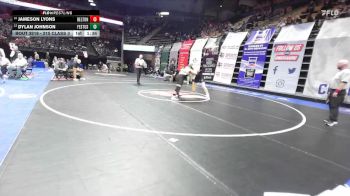 215 Class 3 lbs Quarterfinal - Jameson Lyons, Belton vs Dylan Johnson, Festus
