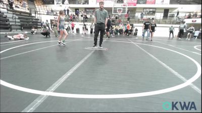 80-84 lbs Rr Rnd 5 - Tristan Leniger, Team Nomad vs Milla Poeling, MARLOW OUTLAWS JH