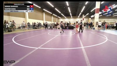 82 lbs 3rd Place - Sergio Barraez, Babak Nourzad Wrestling Club/ Gracie Barra Katy vs Hunter Dong, Gracie Barra Westchase Wrestling Club