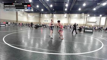144 lbs Semifinal - Aston Claxon, Youth Impact Center Wrestling Club vs Damien Zherka, Sons Of Thunder Naples