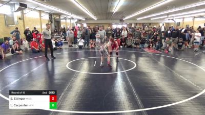 Round Of 16 - Bentley Ettinger, Middleburg vs Layne Carpenter, New Milford