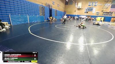 100lbs Cons. Round 5 - Angel Cartagena, Central Kitsap (Girls) vs Skadi Carman, Richland (Girls)