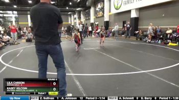 58 lbs Round 3 (4 Team) - Lila Carson, Badger Girls vs Kasey Kilcoin, Hastings Wrestling Academy