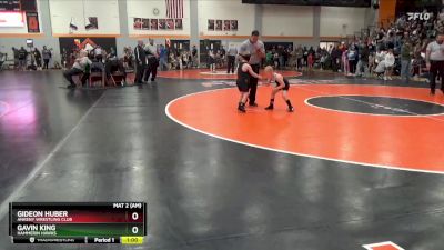 Round 1 - Gideon Huber, Ankeny Wrestling Club vs Gavin King, Hammerin Hawks