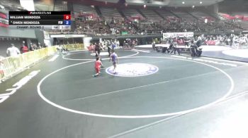 62 lbs Champ. Round 2 - William Mendoza vs Owen Mendoza, Pacific Edge Wrestling