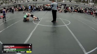 76 lbs Round 1 (6 Team) - Logan Yuhas, Xtreme Team vs Kaiden Christie, Team Germantown