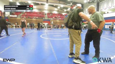 140 lbs Rr Rnd 4 - Carson Bowline, Coweta Tiger Wrestling vs Jayden Beard, Sperry Wrestling Club