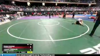 5 lbs Quarterfinal - Logan Corrales, Lubbock Monterey vs Evan Coupar, Leander Rouse