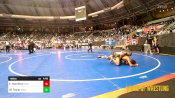 105 lbs Quarterfinal - Ethan Hamilton, Harvey Twisters vs Walter Taylor, Rogue Warrior Wrestling