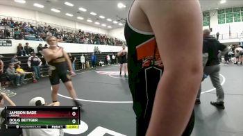 285 lbs Quarterfinal - Doug Bettger, Powell vs Jamison Bade, Laramie