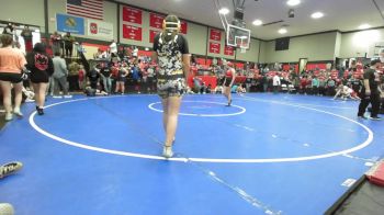 138 lbs Quarterfinal - Alyx Moore, Hilldale vs Hailey Rhode, Hulbert High School
