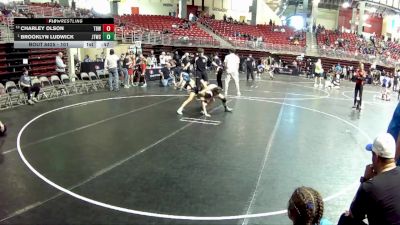 101 lbs 3rd Place Match - Brooklyn Ludwick, Junior Titans Wrestling Club vs Charley Olson, The Best Wrestler
