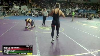 D 1 182 lbs Champ. Round 2 - Dakota Swint, C.E. Byrd vs Thomas Domangue, Catholic, BR