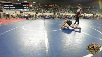 83 lbs Consolation - Owen Harms, Weatherford Youth Wrestling vs Nikolai Swatek, Yukon Wrestling Academy