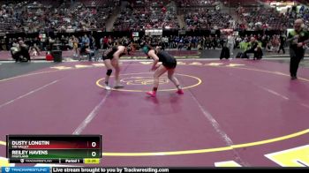 120 lbs Cons. Round 4 - Reiley Havens, Fruitland vs Dusty Longtin, Tri-Valley