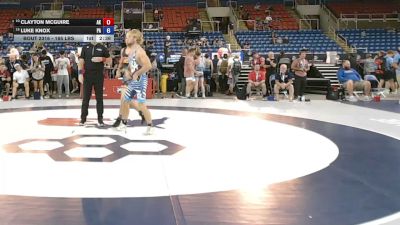 165 lbs Cons. Sub-quarters - Clayton McGuire, Alaska vs Luke Knox, Pennsylvania