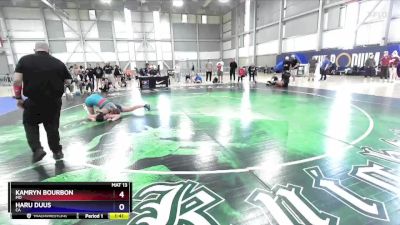 143 lbs Cons. Round 5 - Kamryn Bourbon, MO vs Haru Duus, CA