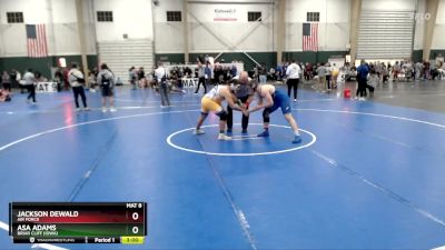 197 lbs Champ. Round 2 - Asa Adams, Briar Cliff (Iowa) vs Jackson Dewald, Air Force