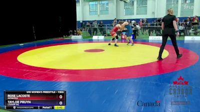 73kg Round 2 - Rose Lacoste, Patriotes vs Taylor Pruyn, L`Essor WC