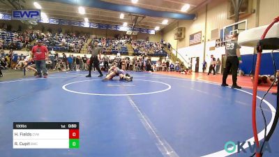 130 lbs Rr Rnd 2 - Harley Fields, Caney Valley Wrestling vs Reagan Cupit, Brushy Wrestling Club