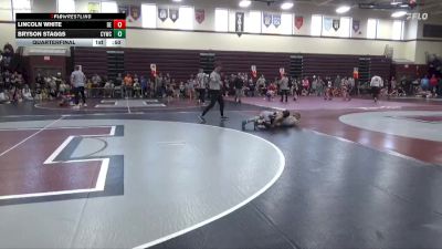 PW-14 lbs Quarterfinal - Lincoln White, DC Elite vs Bryson Staggs, Cresco Youth Wrestling Club