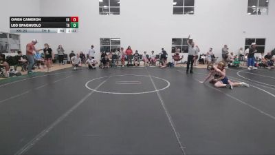 96 lbs Round 5 (6 Team) - Leo Spagnuolo, Taylor Hammers vs Owen Cameron, Keystone Krush
