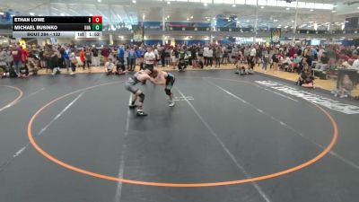 132 lbs Champ. Round 2 - Michael Rusinko, Unattached vs Ethan Lowe, Unattached