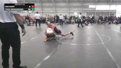 150 lbs Round 1 (8 Team) - Luke Henry, Warner Elite vs Tyson Kronenberger, FORGE