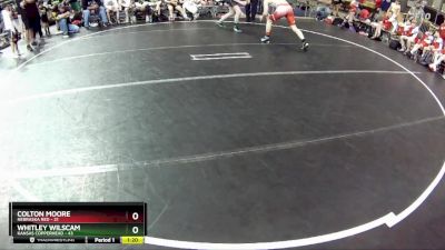 130 lbs Round 1 (6 Team) - Whitley Wilscam, Kansas Copperhead vs Colton Moore, Nebraska Red