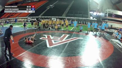 81 lbs Mason Weight, Oregon 14U Boys vs Sawyer Barnes, Alaska 1 14U Boys