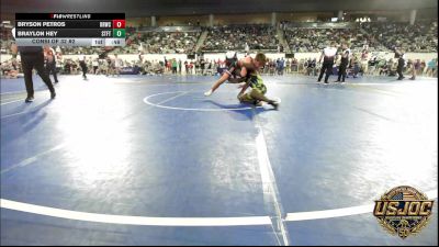 155 lbs Consi Of 32 #2 - Bryson Petros, Red Ryder Wrestling Club vs Braylon Hey, Standfast
