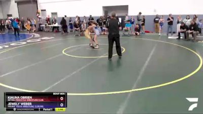 119 lbs Round 1 - Kiauna OBrien, Bethel Freestyle Wrestling Club vs Jewely Weber, Valdez Youth Wrestling Club Inc.