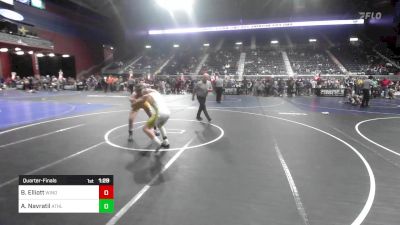 130 lbs Quarterfinal - Bridger Elliott, Windy City WC vs Asher Navratil, Athlos Wrestling