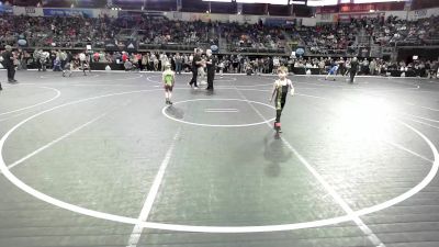 46 lbs Round Of 16 - Asher Wilbur, Predator Wrestling vs Zeke Cheevers, Terminator Wrestling Academy