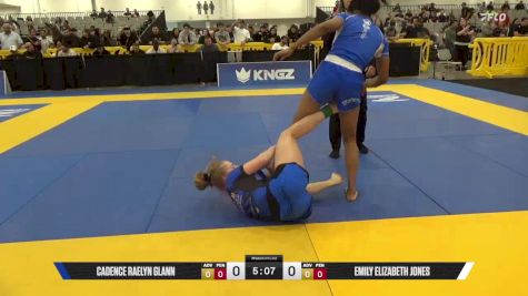Emily Elizabeth Jones vs Cadence Raelyn Glann 2025 World IBJJF Jiu-Jitsu No-Gi Championship