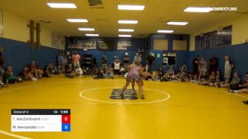 130 lbs Consi Of 4 - Tegan VanZantvoort, Woodstock Wrestling vs Milena Hernandez, South Orange Wrestling Academy